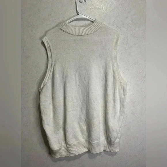 3/$28 MODCLOTH Cable Knit Sweater Vest Mock Neck Size 4XL - Picture 5 of 7